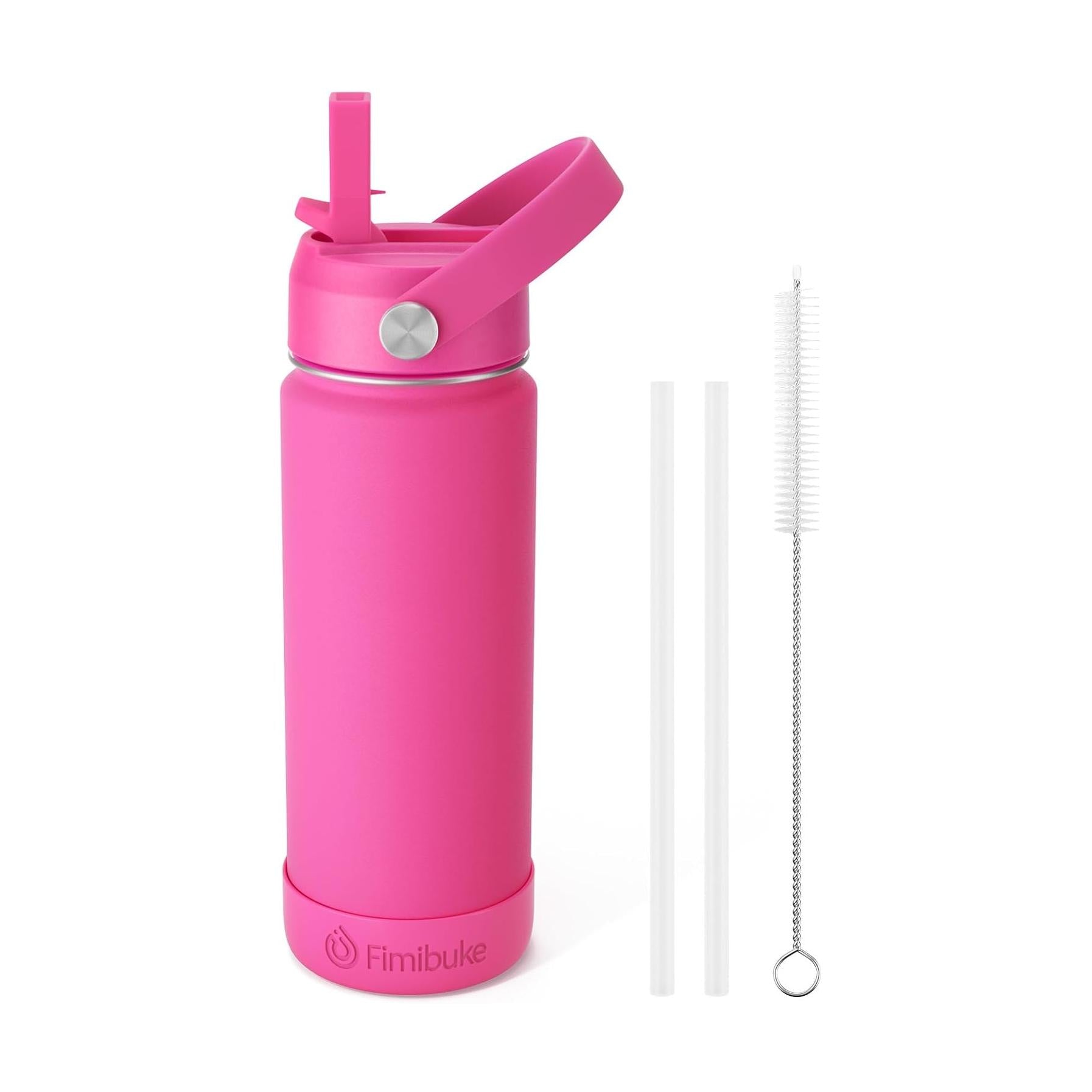 Fimibuke 18oz Kids Insulated Water Bottle with Straw - Pool
