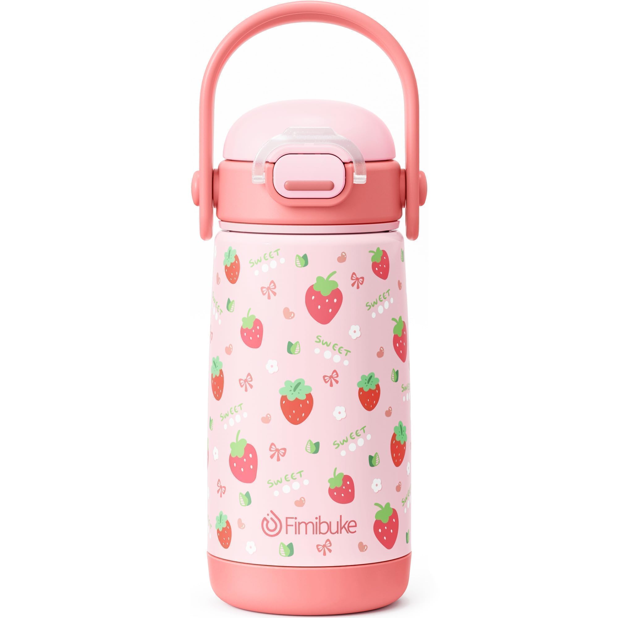 Fimibuke 14oz Insulated Stainless Steel Kids Water Bottle