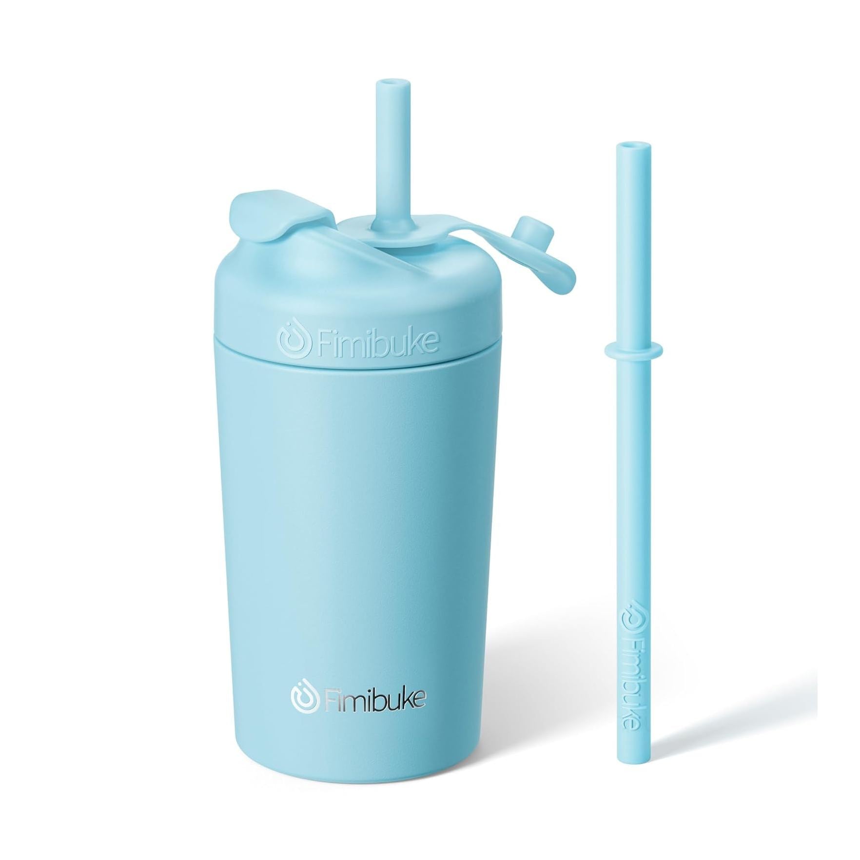 Fimibuke 10oz Spill-Proof Toddler Cups with Straw, 1- to 4-Pack - Macaron