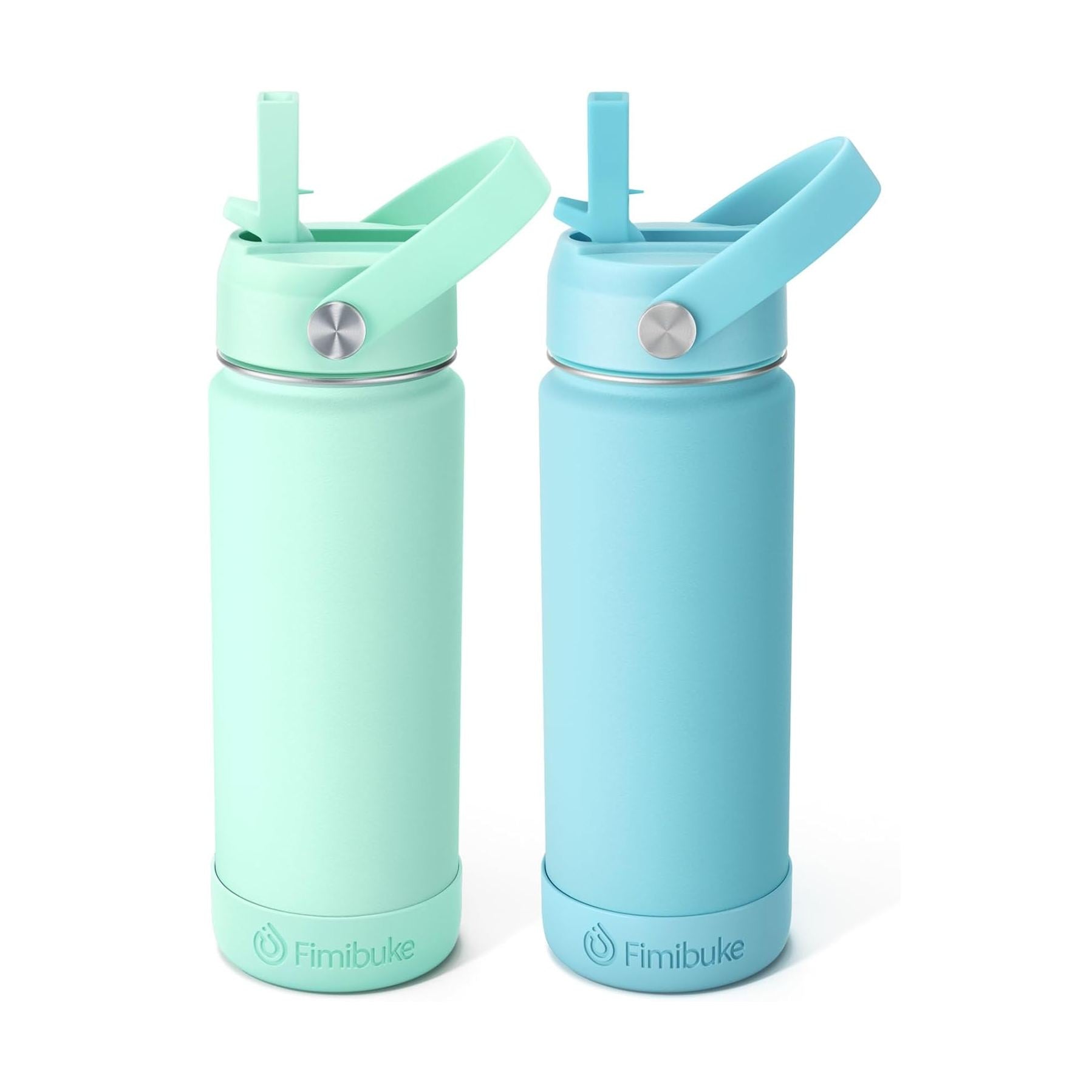 Fimibuke 18oz Kids Insulated Water Bottle with Straw