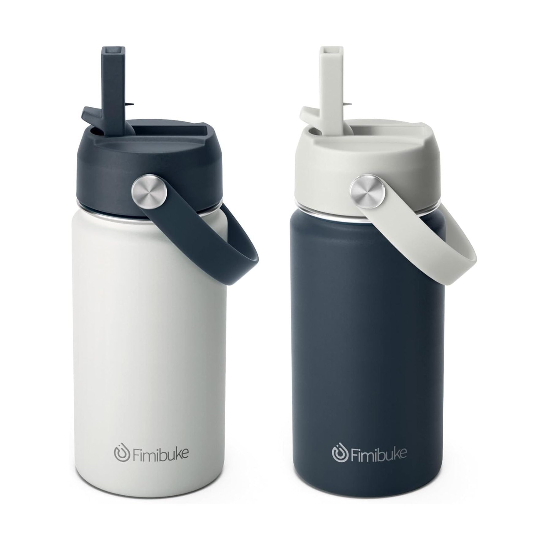 Fimibuke 14oz Kids Insulated Water Bottle with Straw