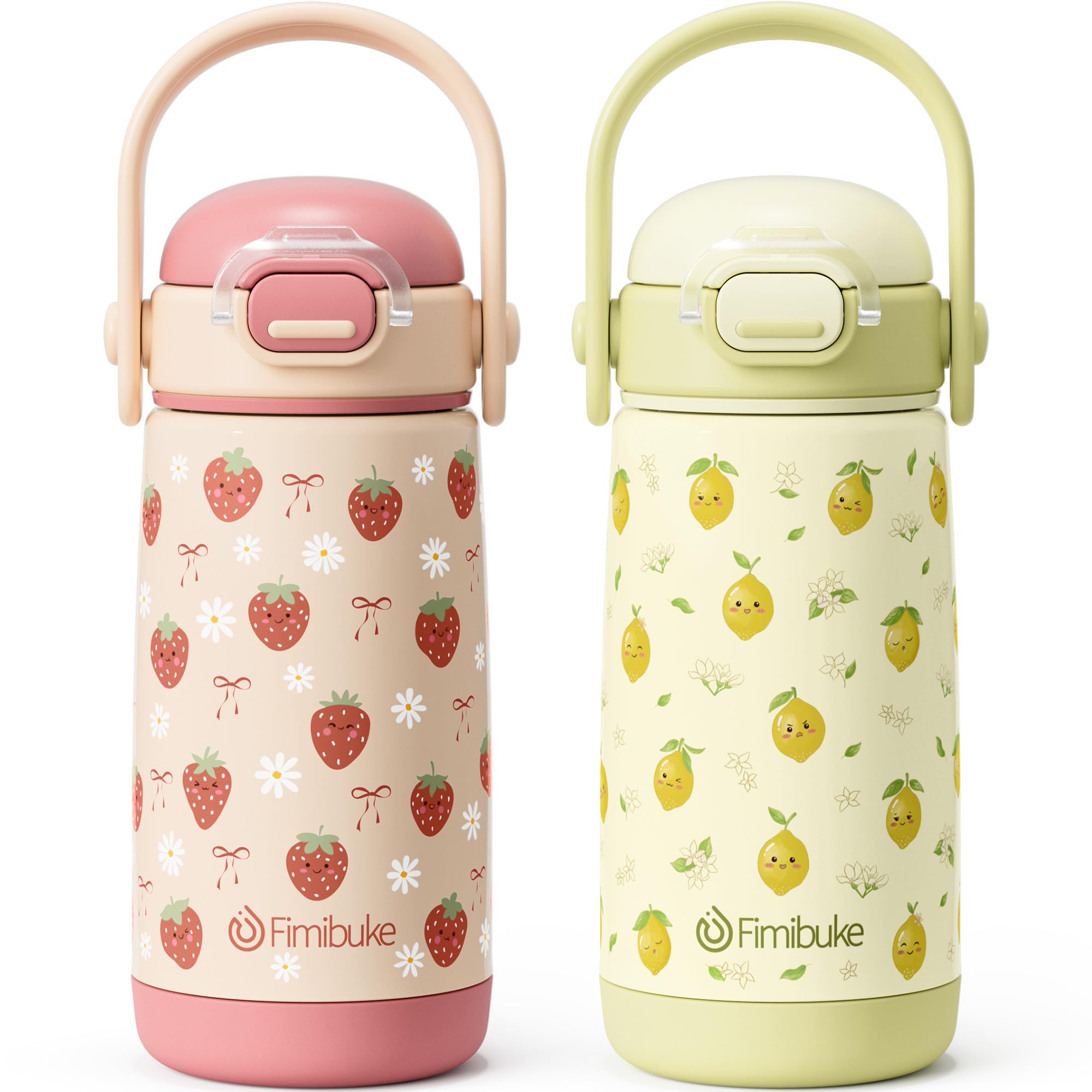 Fimibuke 14oz Insulated Stainless Steel Kids Water Bottle
