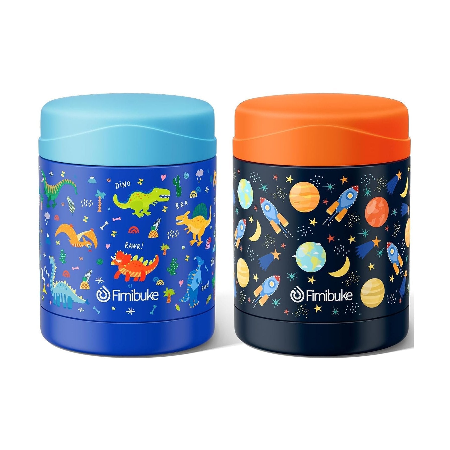 Fimibuke 12oz Insulated Kids Food Jar for Hot & Cold Meals
