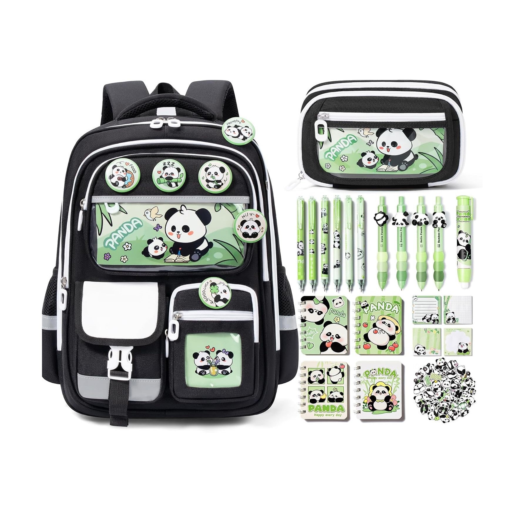 Fimibuke Capybara Kids Backpack & 28-Piece School Supplies Set