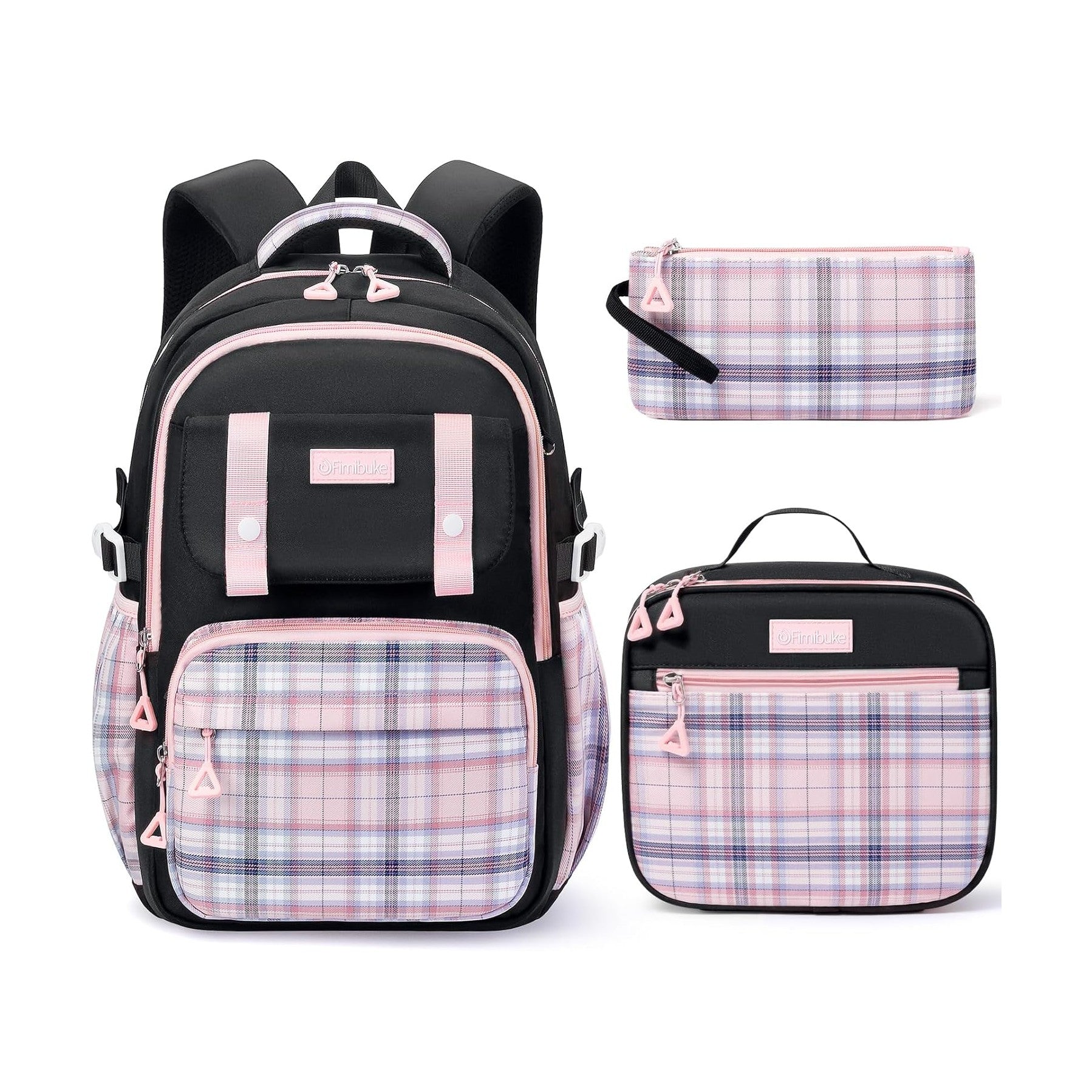 Fimibuke Girls 3-Piece Water-Resistant Backpack Set, Age 6+