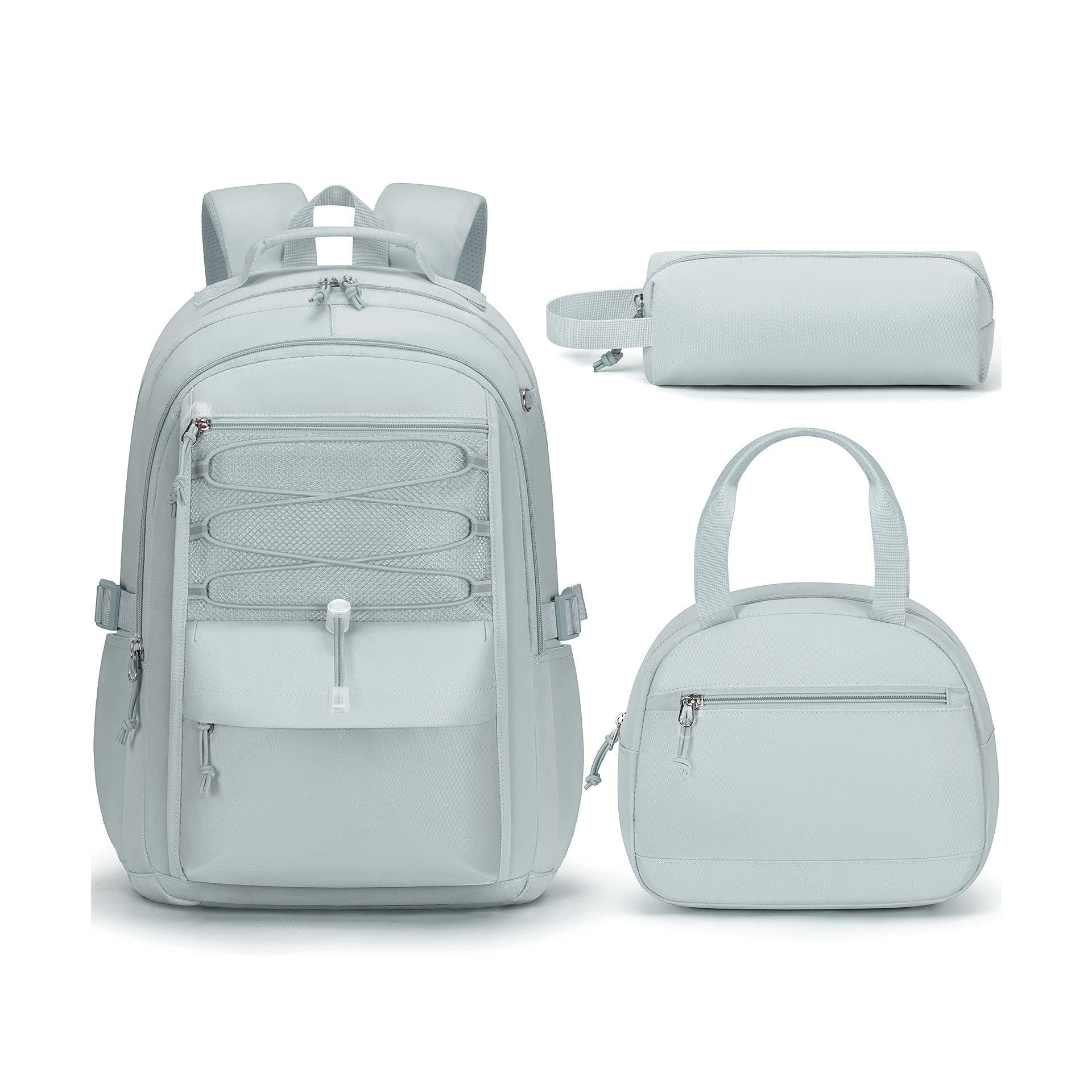 Fimibuke Girls 17-Inch Backpack Set with Lunch Bag & Pencil Case - Mint