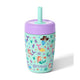 Fimibuke 12oz Insulated Toddler Straw Cups, Spill-Proof 2-Pack - Mermaid