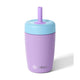 Fimibuke 12oz Insulated Toddler Straw Cups, Spill-Proof 2-Pack - Purple