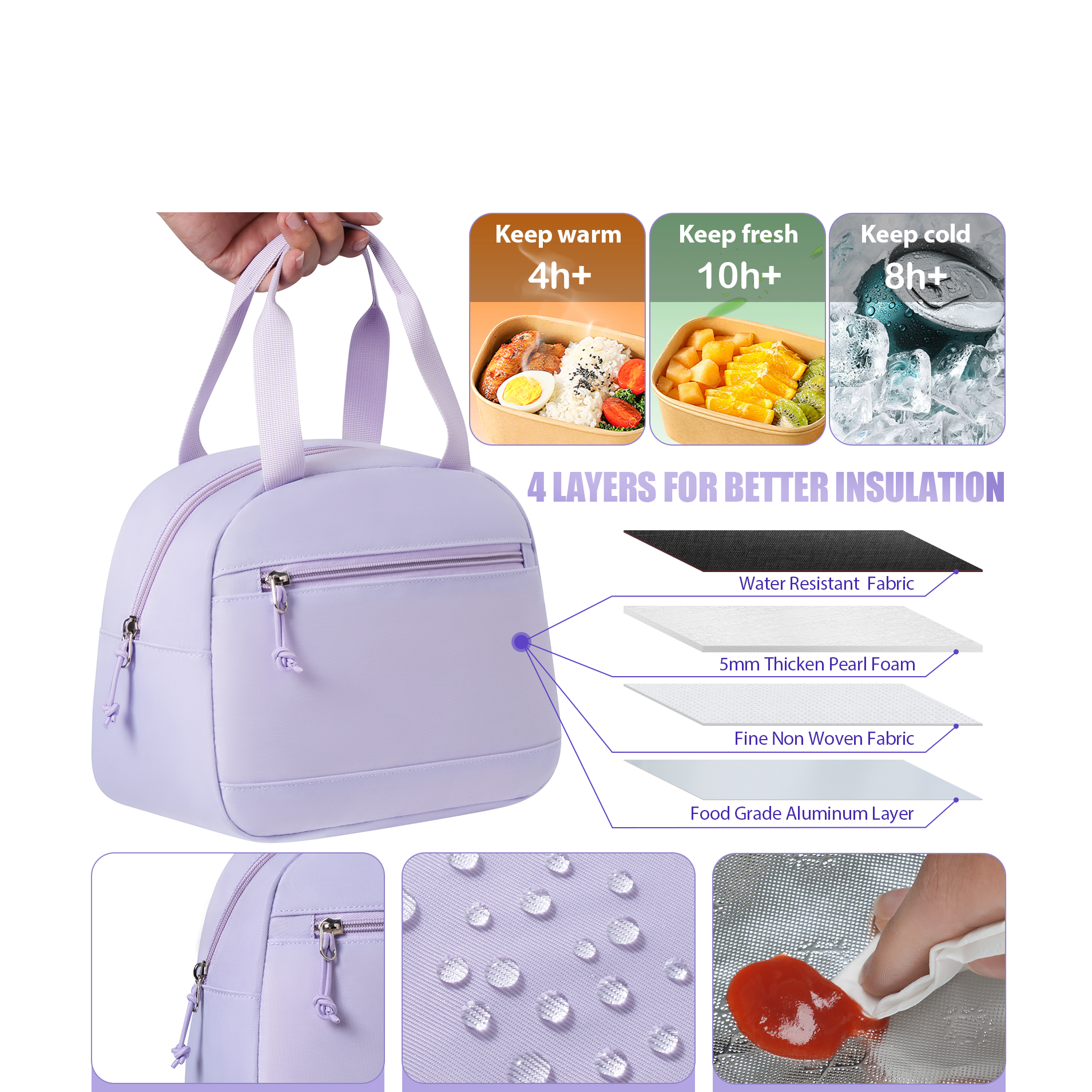 Fimibuke Girls 17-Inch Backpack Set with Lunch Bag & Pencil Case