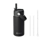 Fimibuke 14oz Kids Insulated Water Bottle with Straw - Pool