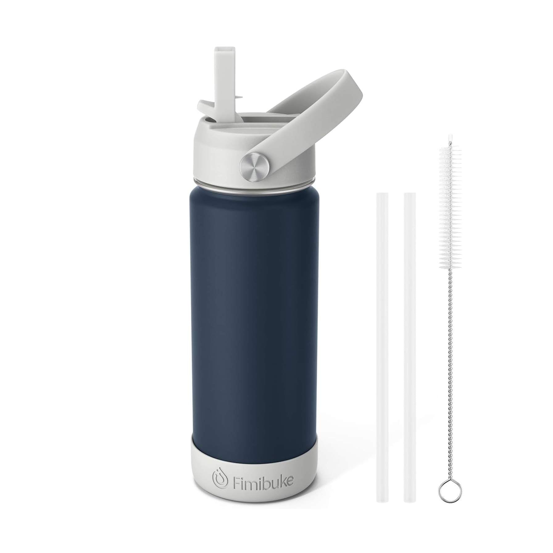 Fimibuke 18oz Kids Insulated Water Bottle with Straw - Game/Space