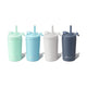 Fimibuke 10oz Insulated Toddler Straw Cups, Spill-Proof 2- or 4-Pack