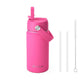Fimibuke 14oz Kids Insulated Water Bottle with Straw - Harbor Grey