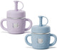 Fimibuke 10oz Stainless Steel Sippy Cups for Toddlers, 2-Pack