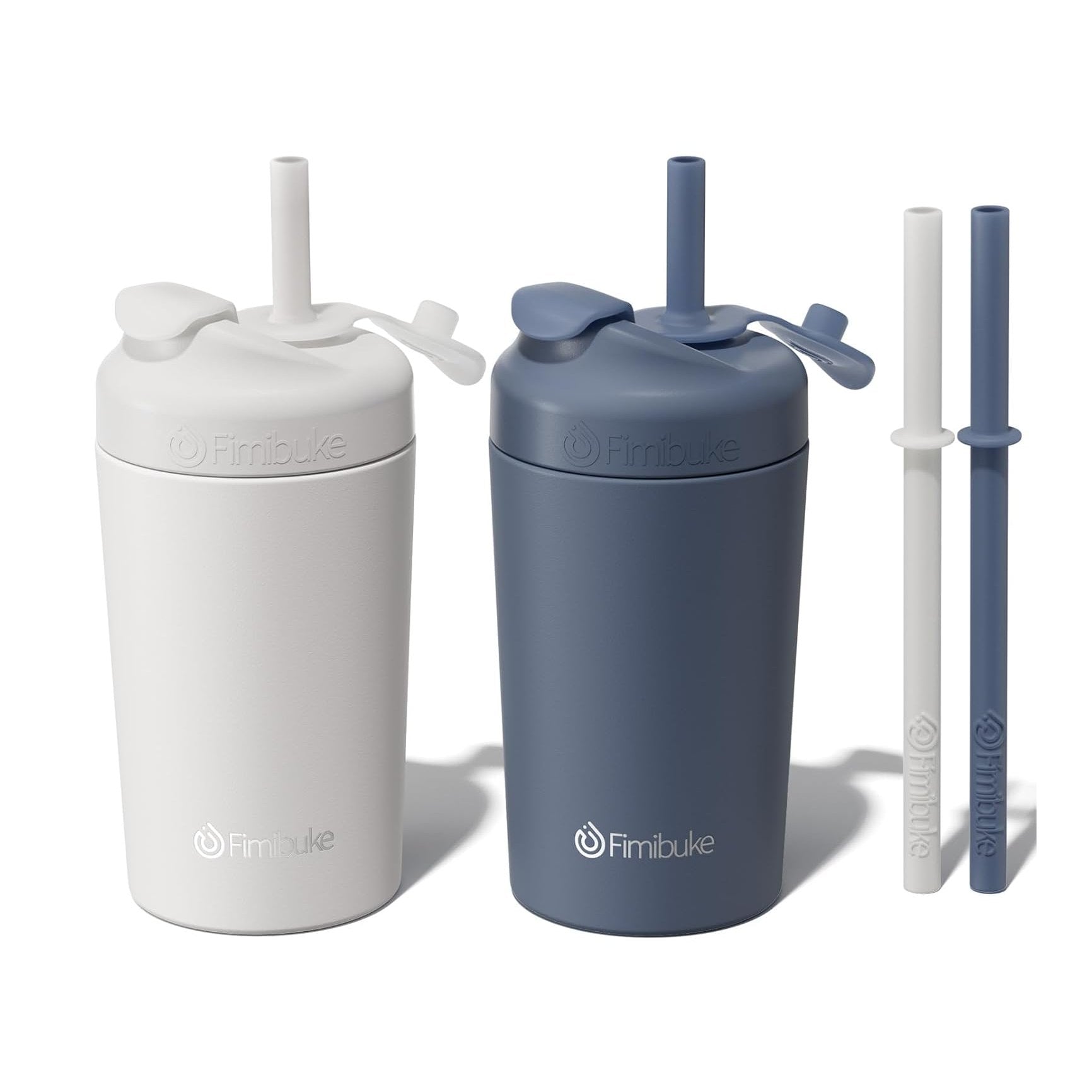 Fimibuke 10oz Spill-Proof Toddler Cups with Straw, 1- to 4-Pack