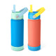 Fimibuke 18oz Kids Insulated Water Bottle with Straw