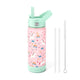 Fimibuke 18oz Kids Insulated Water Bottle with Straw - Game