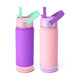 Fimibuke 18oz Kids Insulated Water Bottle with Straw - Ocean Life