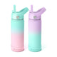 Fimibuke 18oz Kids Insulated Water Bottle with Straw - Coastal