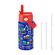Fimibuke 14oz Kids Insulated Water Bottle with Straw - Lilac
