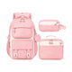 Fimibuke Girls 3-Piece Colorblock Backpack Set, Age 6+
