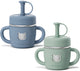 Fimibuke 10oz Stainless Steel Sippy Cups for Toddlers, 2-Pack