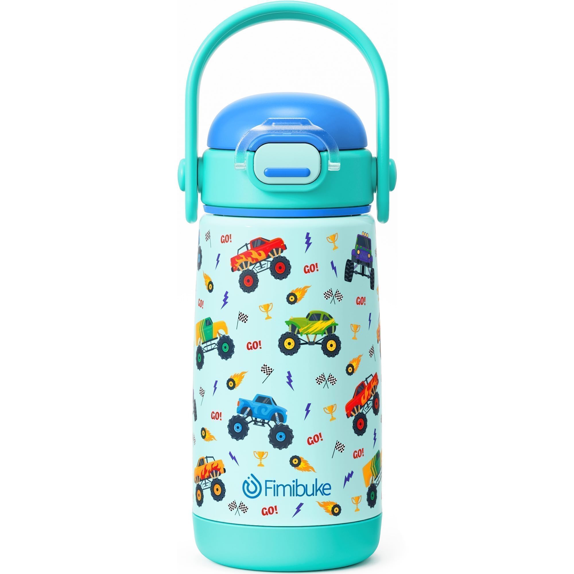 Fimibuke 14oz Insulated Stainless Steel Kids Water Bottle