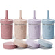 Fimibuke 3-in-1 Stainless Steel Sippy Cup with Straw & Snack Lid