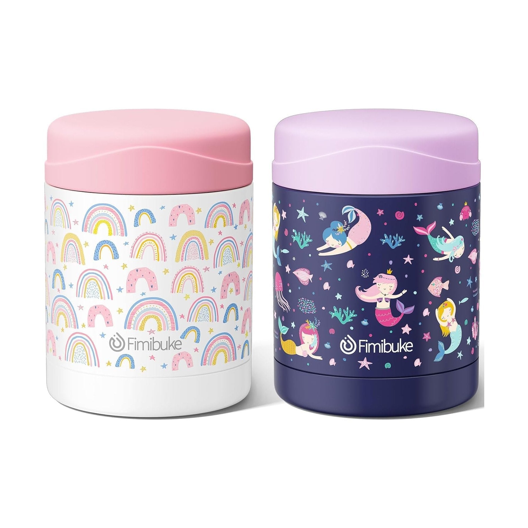 Fimibuke 12oz Insulated Kids Food Jar for Hot & Cold Meals