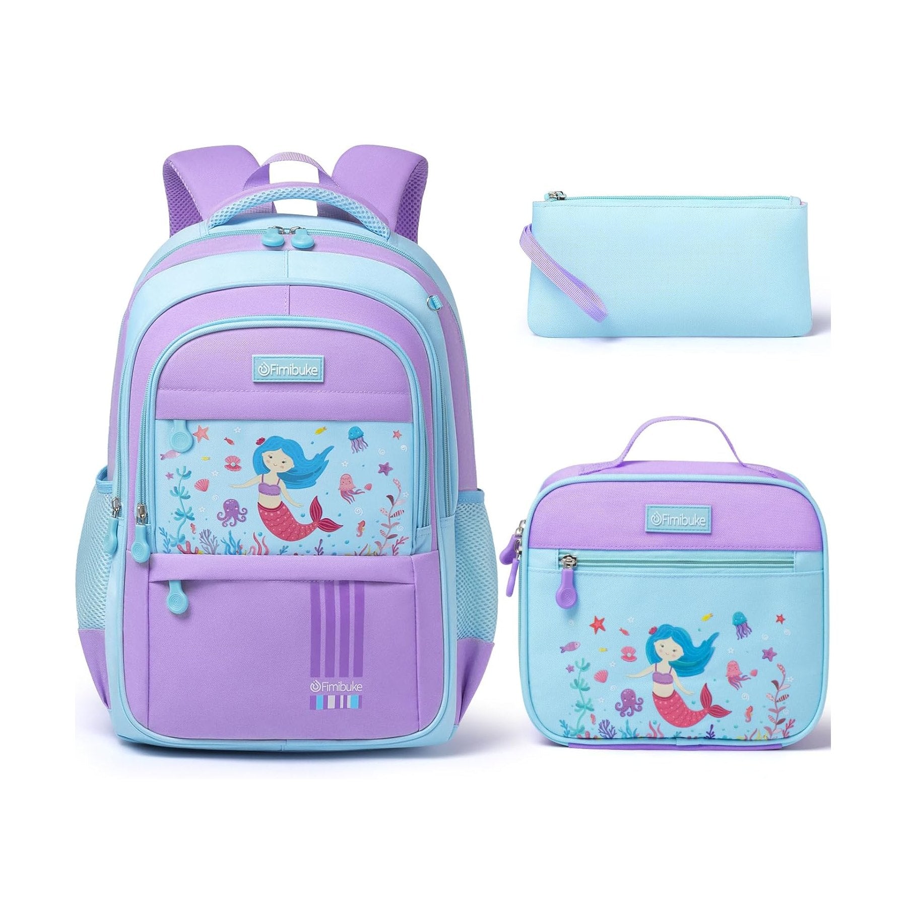 Fimibuke Boys 3-Piece Water-Resistant Backpack Set, Age 5+