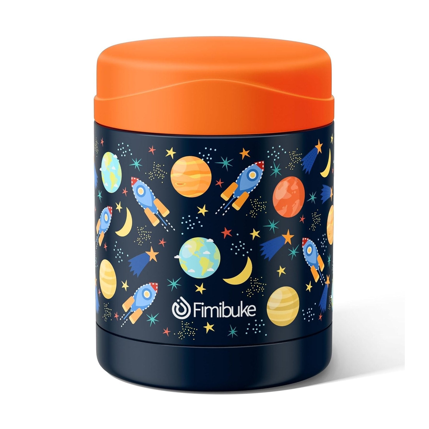 Fimibuke 12oz Insulated Kids Food Jar for Hot & Cold Meals - Unicorn & White Dinosaur