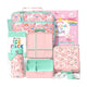 Fimibuke Kids 4-Compartment Bento Set with 14oz Water Bottle - Green Dinosaur