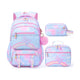 Fimibuke Girls Rainbow Butterfly 3-Piece Backpack Set