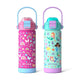 Fimibuke Kids Insulated Water Bottle with 2-in-1 Straw & Spout Lid