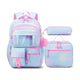 Fimibuke Girls 3-Piece Lightweight Backpack Set with Lunch Bag - Purple Starry Sky