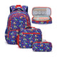 Fimibuke Kids 3-Piece Water-Resistant Backpack Set, Ages 3-12 - gamepad