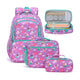 Fimibuke Kids 3-Piece Water-Resistant Backpack Set, Ages 3-12