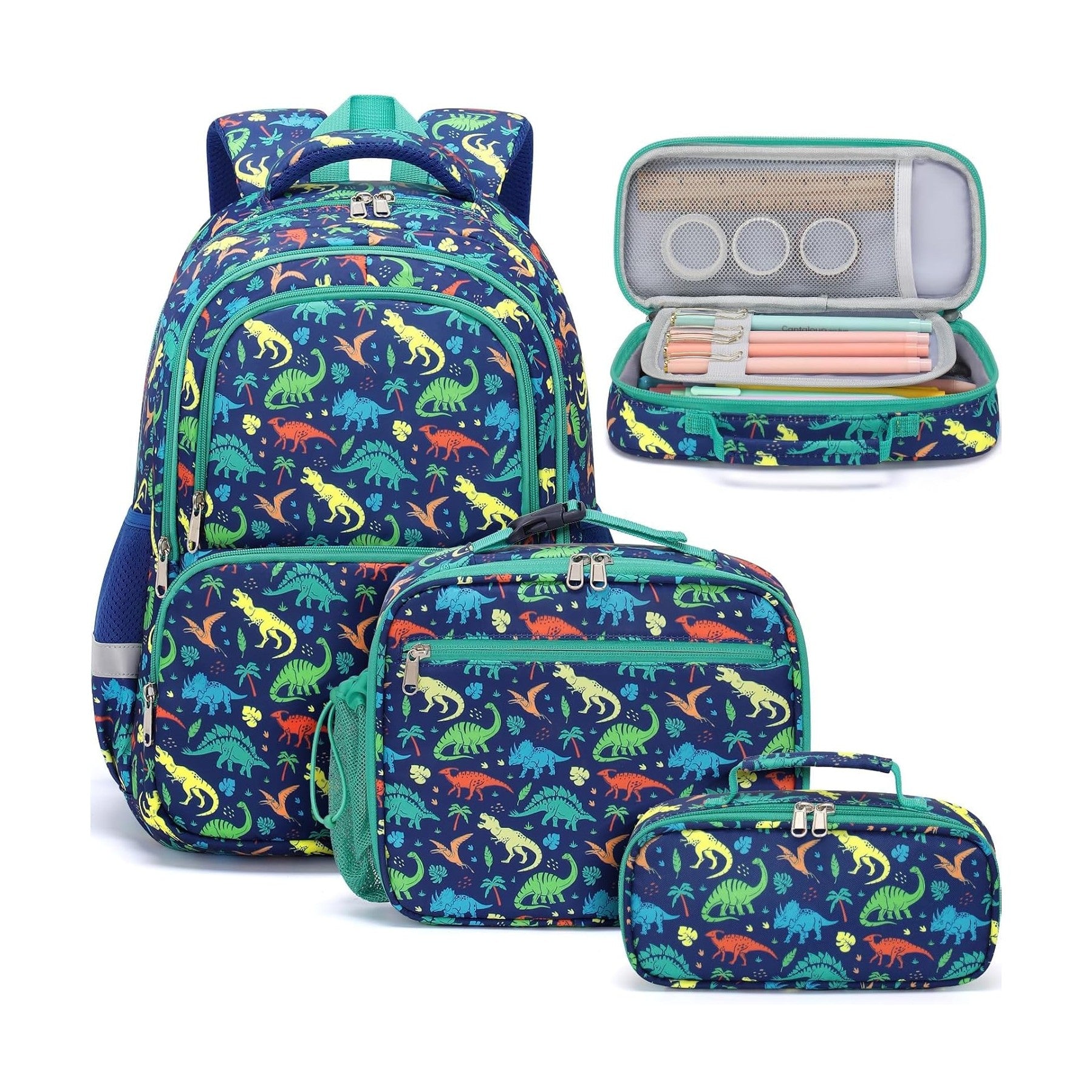 Kids 3-Piece Backpack Set, Ages 3-12