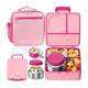 Fimibuke 60oz Kids Bento Lunch Box Set with 8.5oz Thermos & Bag - Cotton Candy