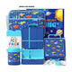 Fimibuke Kids 4-Compartment Bento Lunch Set with 12oz Thermos - Trucks
