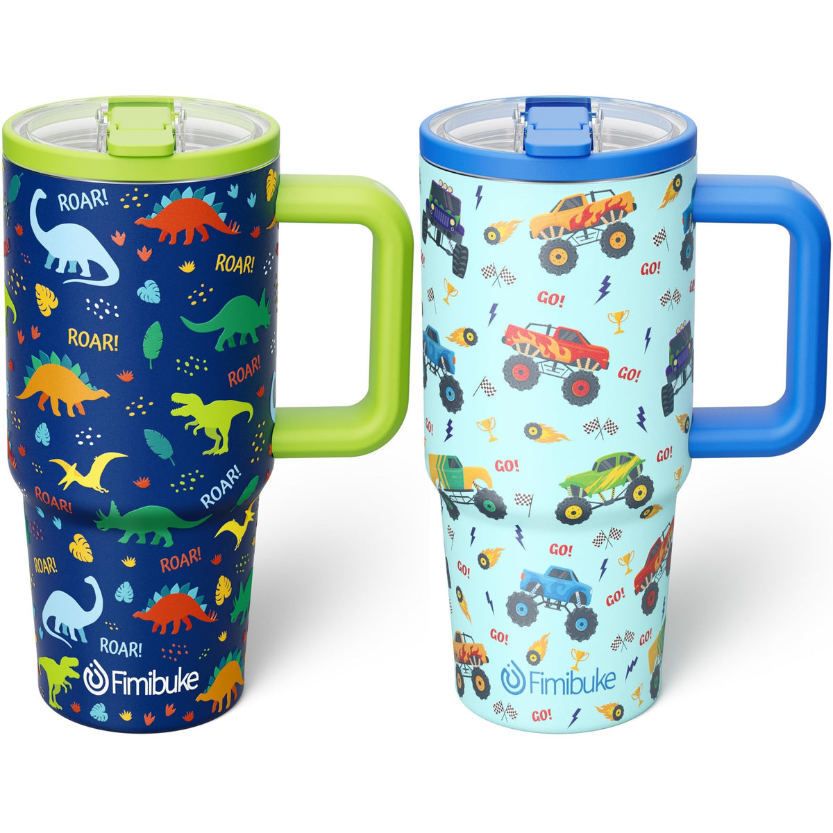 Fimibuke 20oz Insulated Stainless Steel Kids Tumbler with Straw