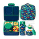 Fimibuke Complete Bento Lunch Set with Thermos, Bottle & Bag - Red & Green