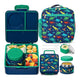 Fimibuke 60oz Bento Lunch Set with 8oz Thermos & Insulated Bag - Bright Coral & Teal