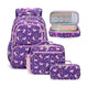 Fimibuke Kids 3-Piece Water-Resistant Backpack Set, Ages 3-12