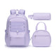 Fimibuke Girls 17-Inch Backpack Set with Lunch Bag & Pencil Case - Purple