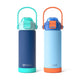 Fimibuke Kids Insulated Water Bottle with 2-in-1 Straw & Spout Lid