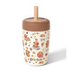 Fimibuke 12oz Insulated Toddler Straw Cups, Spill-Proof 2-Pack - Beige Capybara
